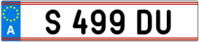 Trailer License Plate